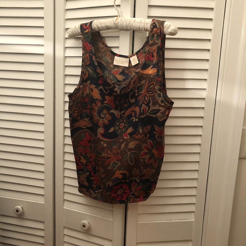 Vintage Victoria's Secret silk Gold Tag top